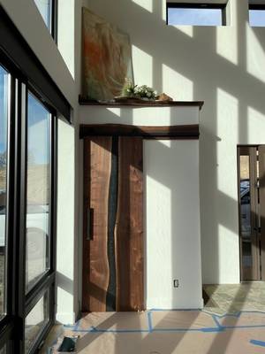 Live Edge Walnut door & trim