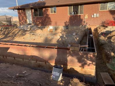Progress Entry before, foundation start