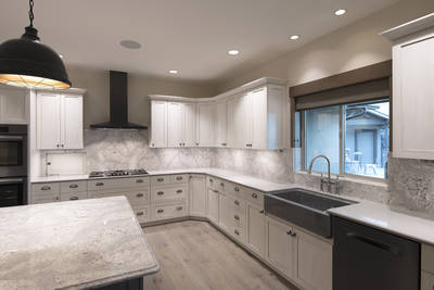 Kitchen with Farm sink