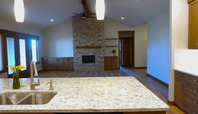 Kitchen to the Family room