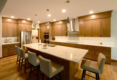 Kitchen with Induction cooktop Pantry and coffee area