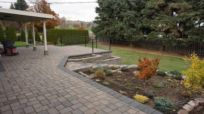 Paver Deck and Planting boxes