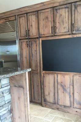 Distressed Cabinet detail
