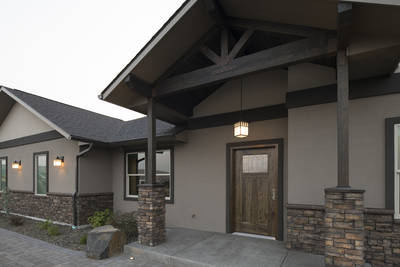 Masonry post bases with Vault