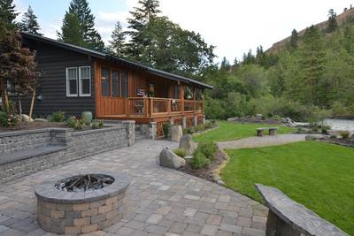 Firepit with Custom bench seating