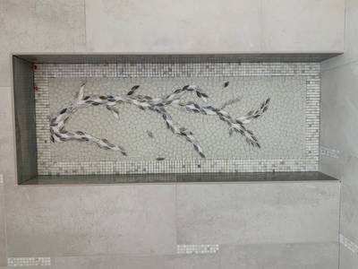 Shower niche art