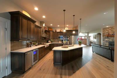 Angled Island Kitchen