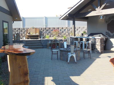 Many places to gather Patio space